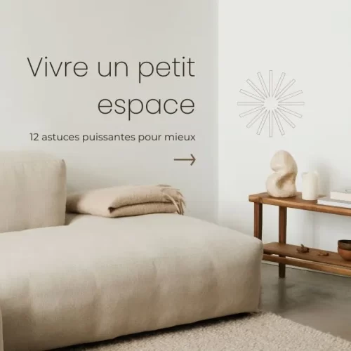Vivre un petit espace : 12 astuces puissantes pour mieux